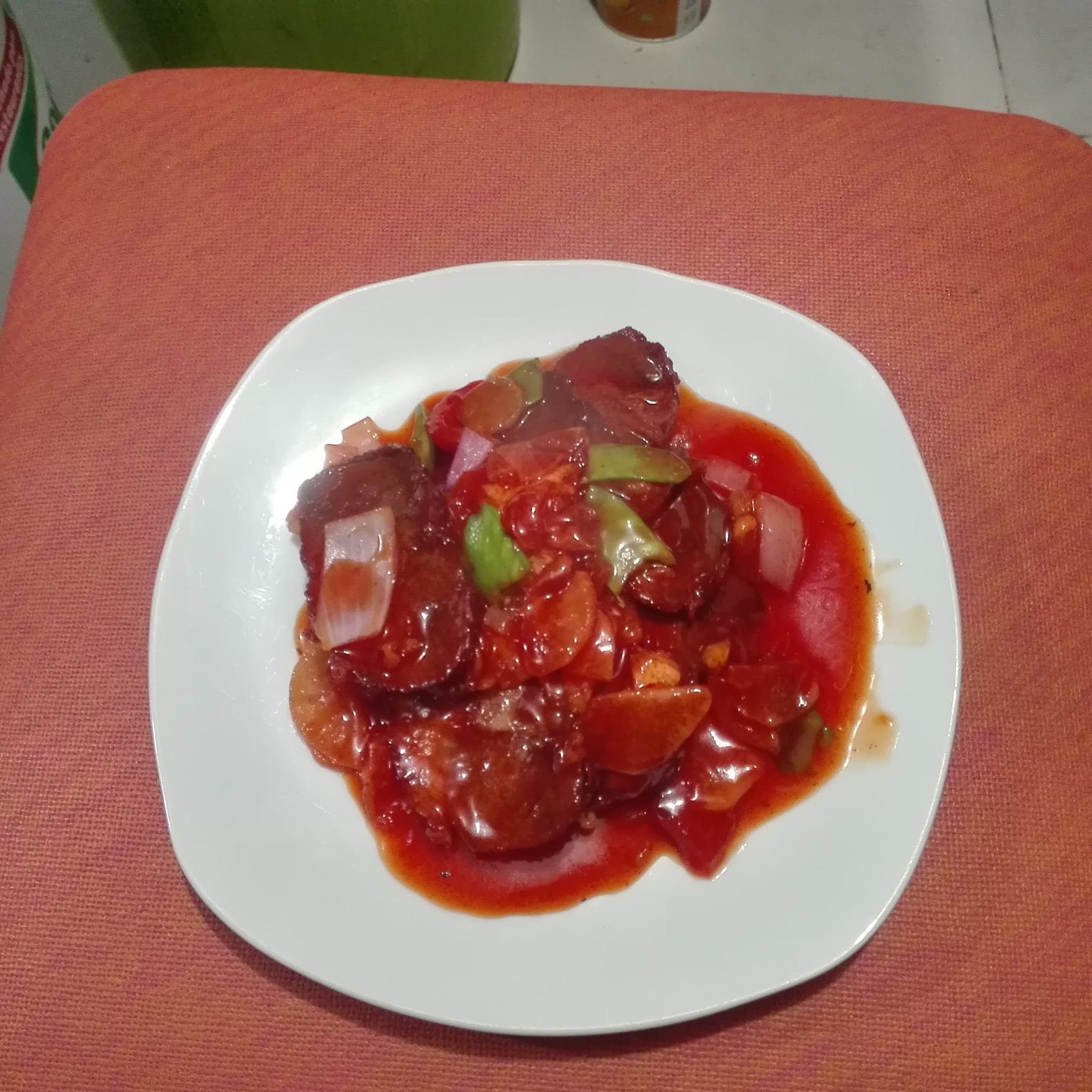 Plato servido en Nan Jing, restaurante chifa y pollería de Santa María
